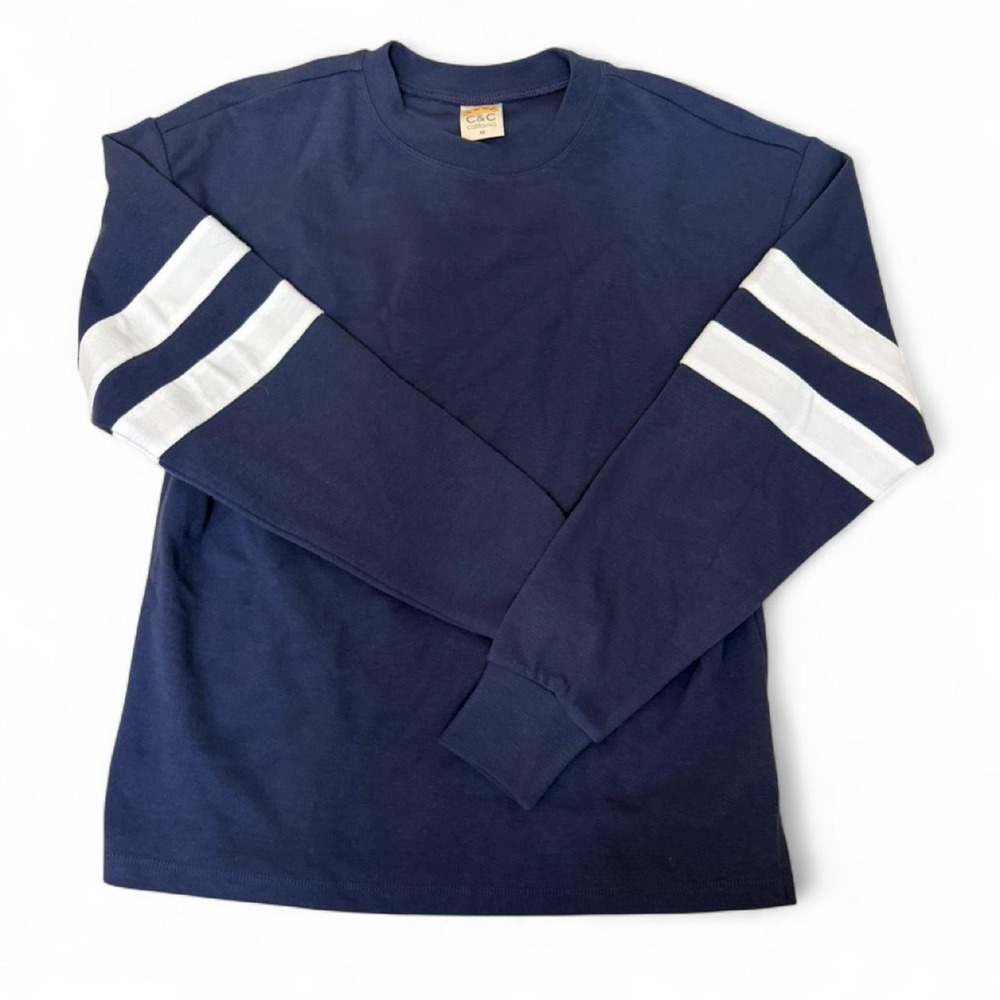 C&C California navy long sleeve tee